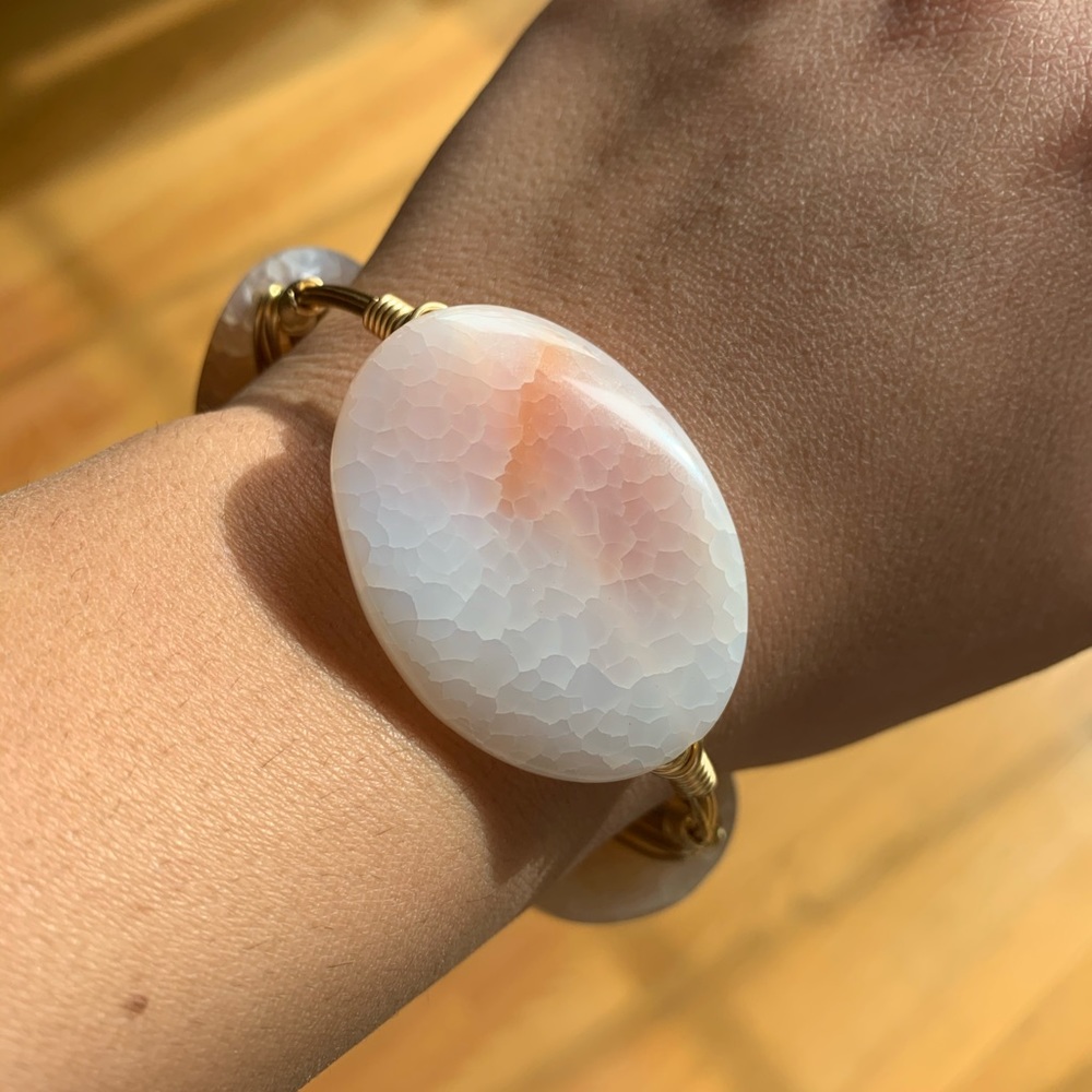 New Bourbon and Bowties light peach Bangle